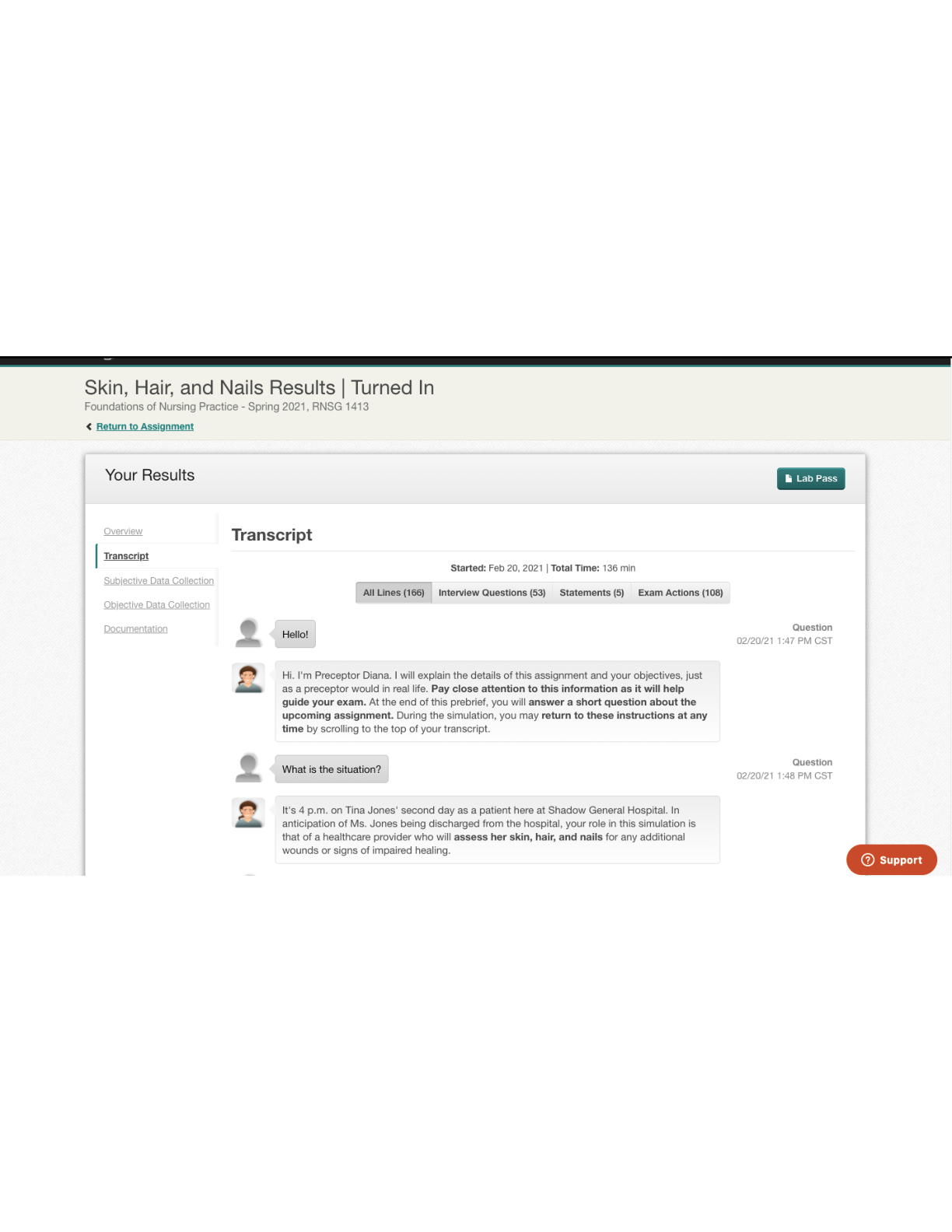 Preview image for Shadow Health Tina Jones Skin Hair & Nails